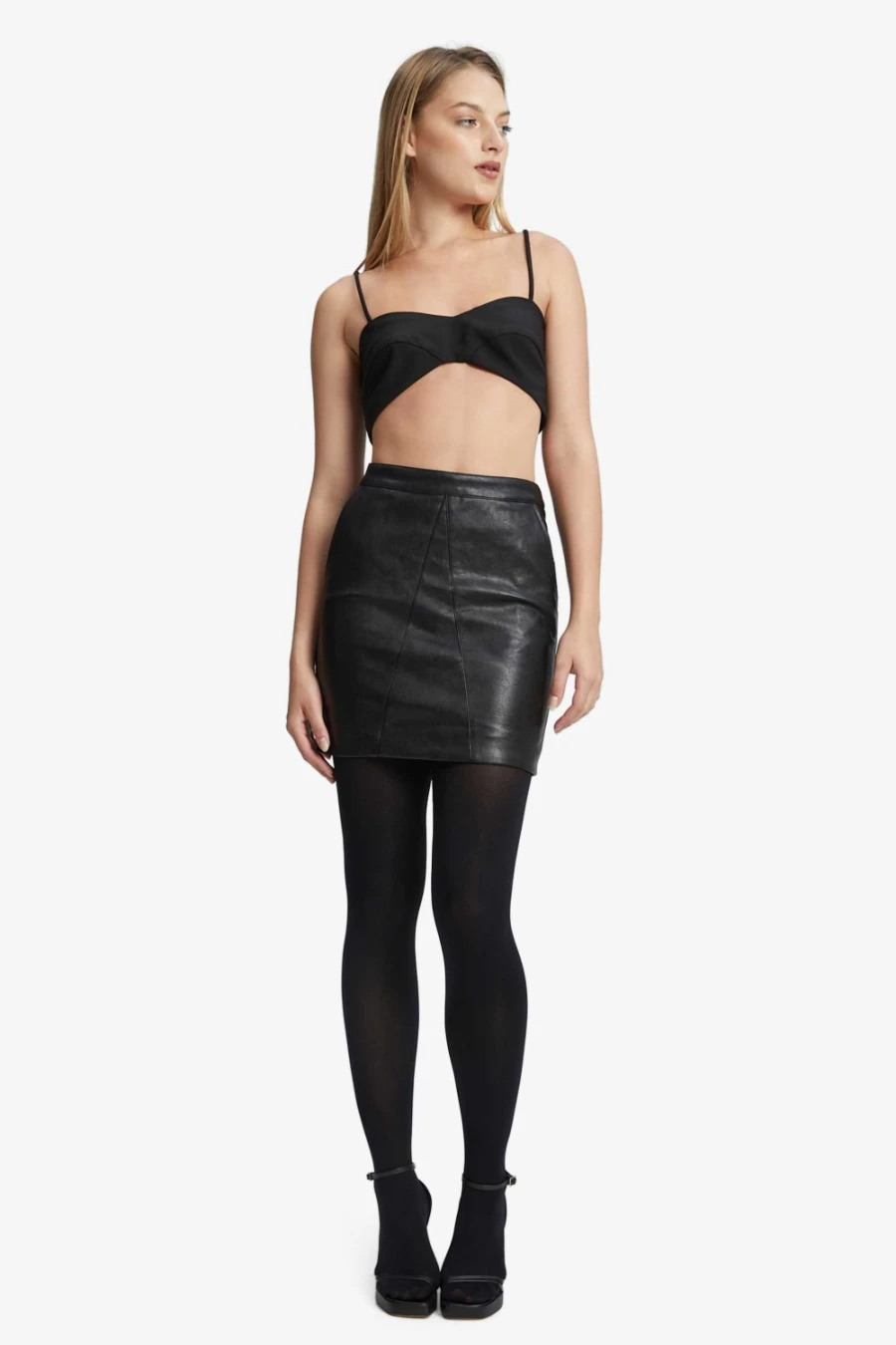 Bardot Women's Black Opaque Tights - Premium Comfort & Style