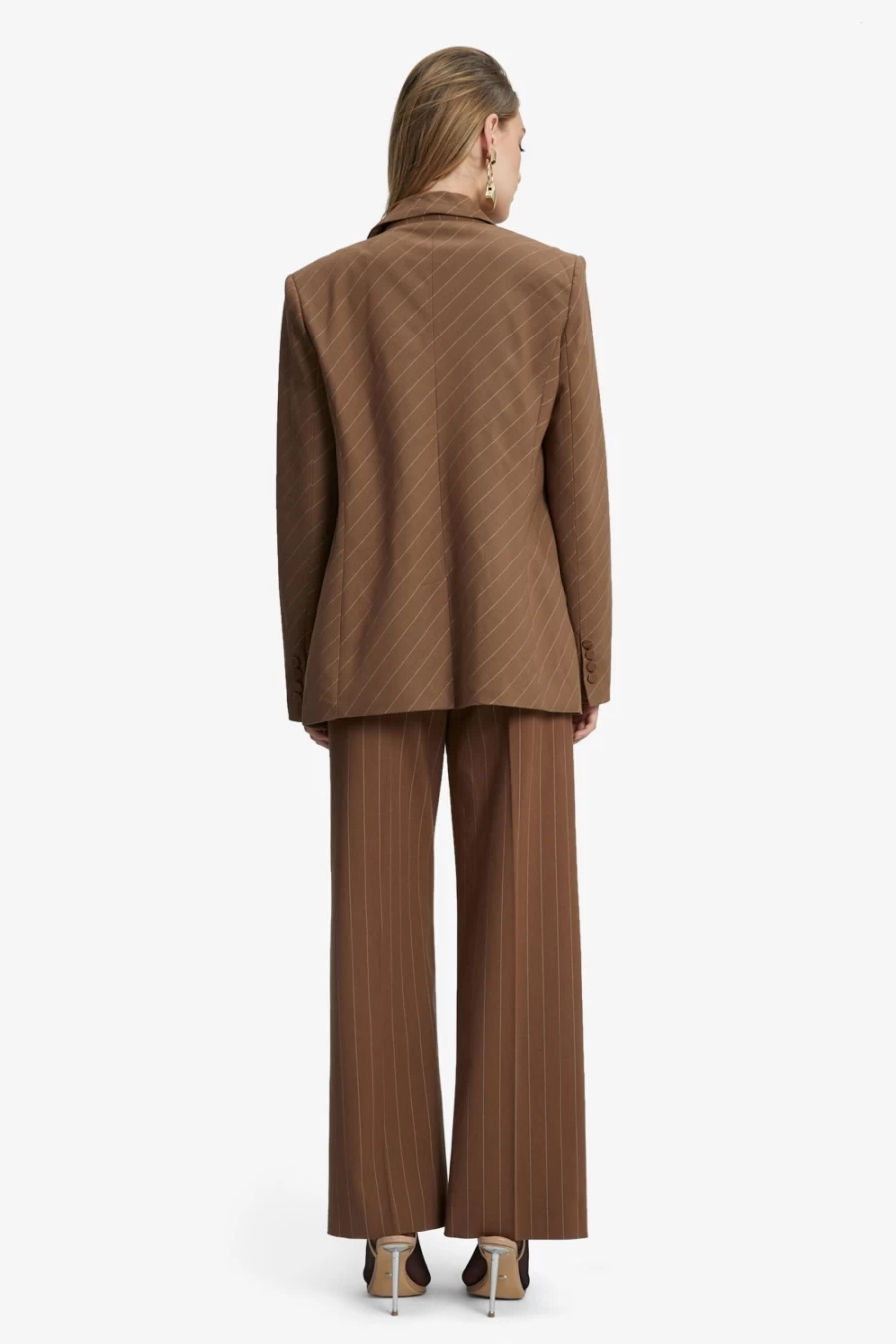 Bardot Women's Chest St Pin Stripe Classic Blazer - Timeless Tailored Jacket for Office & Formal Wear