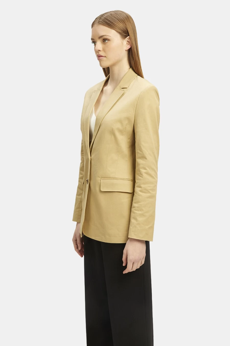 Bardot Women's Isidora Structured Blazer in Stone - Tailored Formal Jacket for Women
