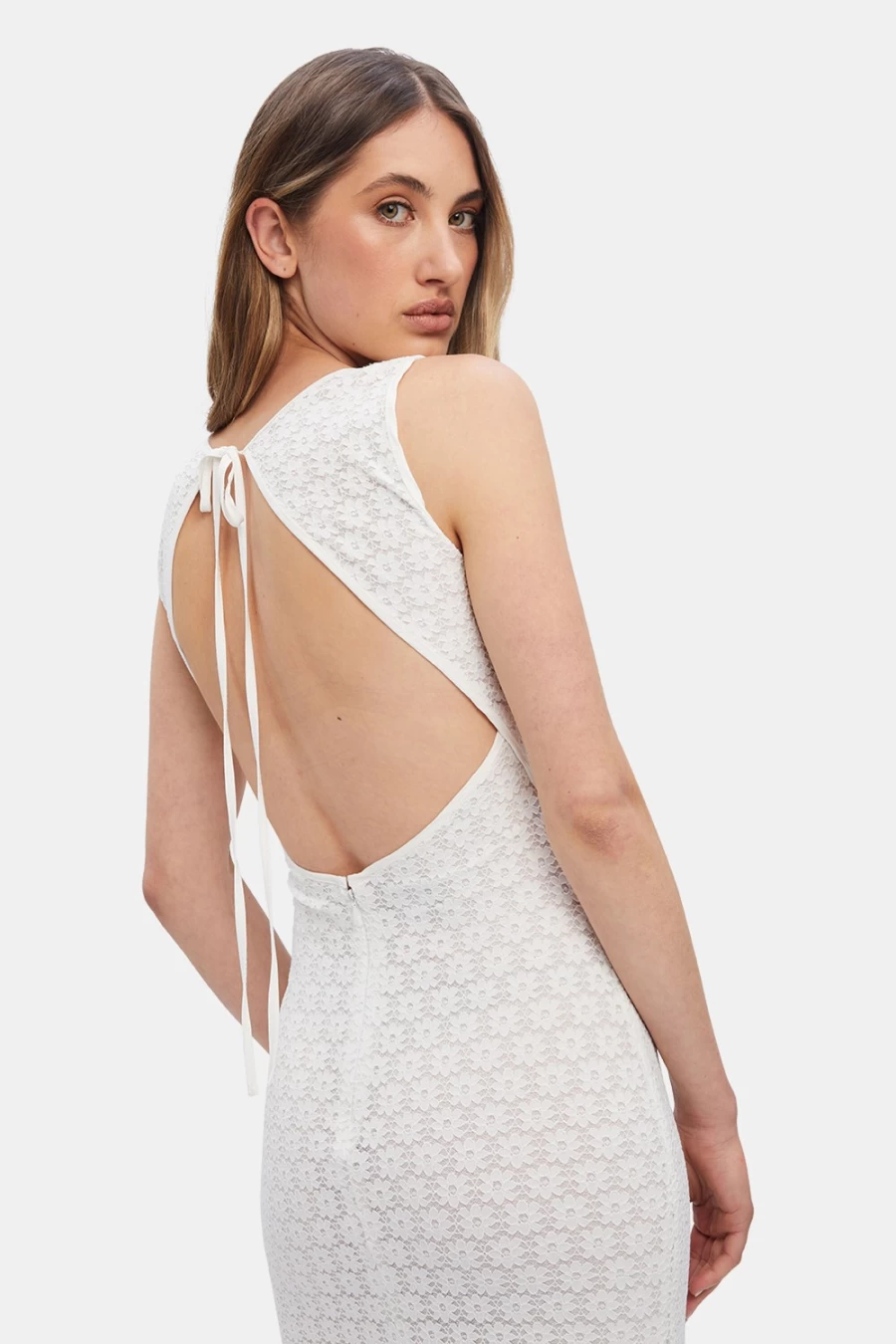 Bardot Women's Stina Midi Dress in Orchid White | Floral Summer Dress