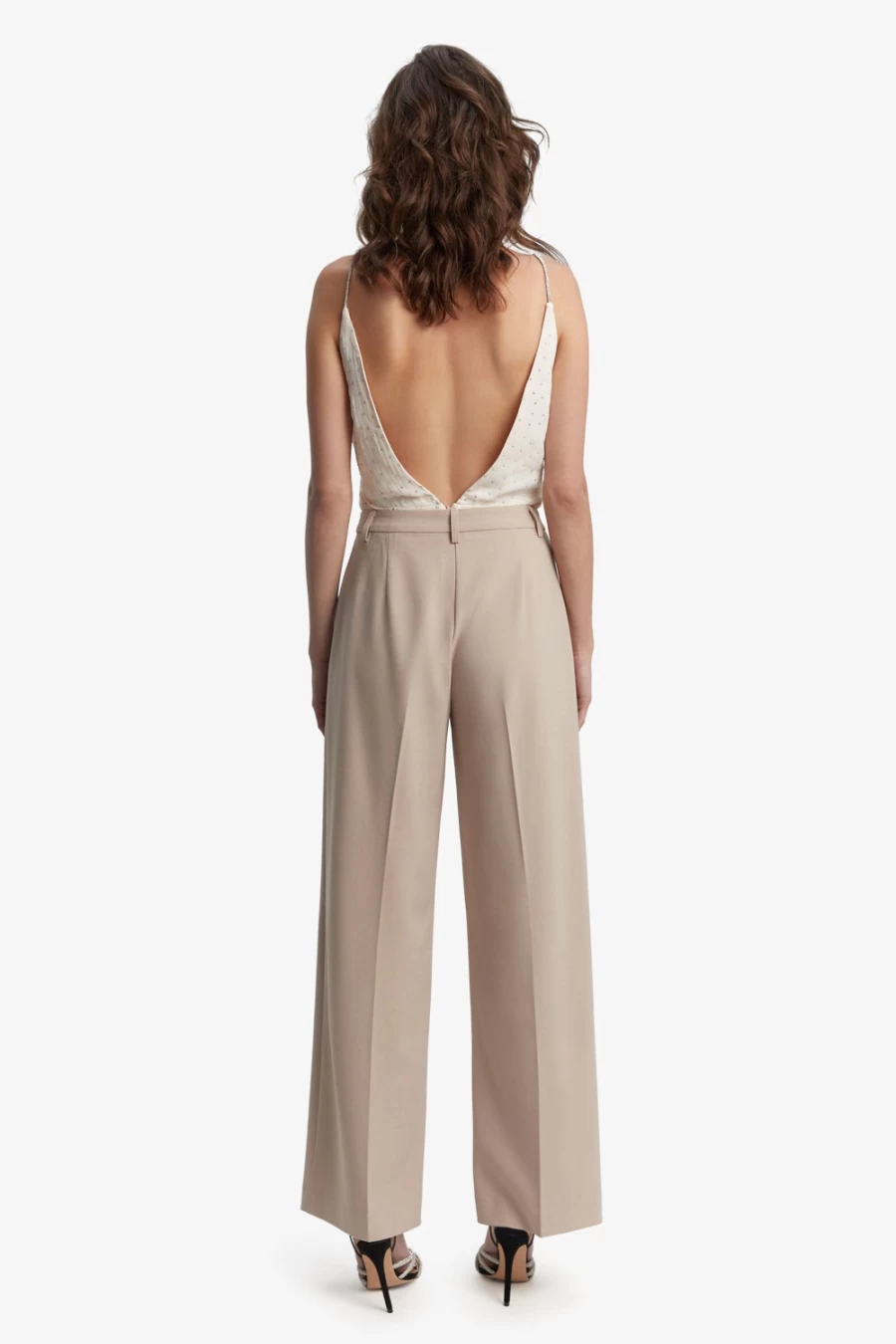 Bardot Women's Sloane Suit Pant in Sandstone - Tailored Formal Trousers
