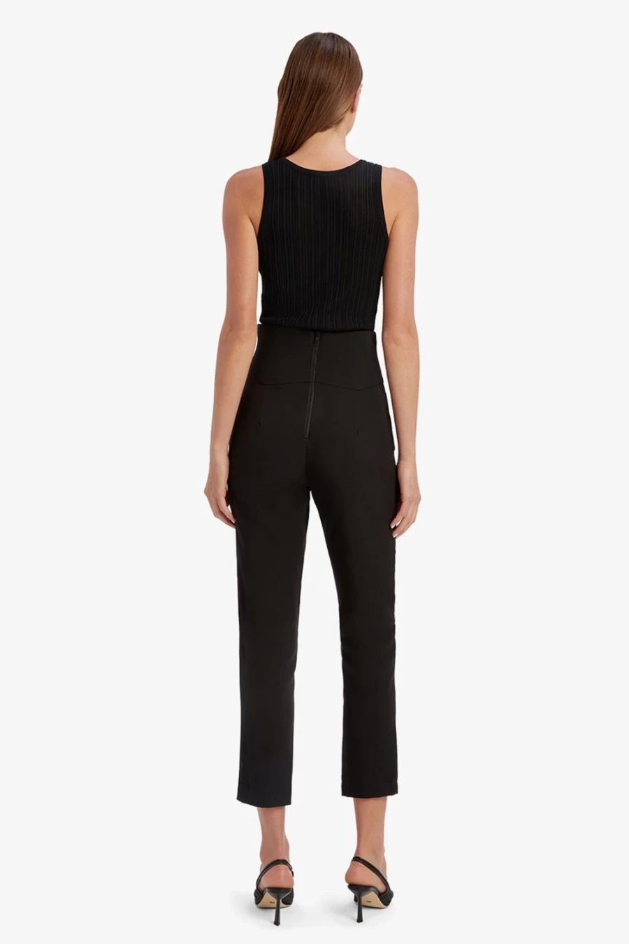 Bardot Women's Black Corset Pants - High Waisted Tummy Control Tight Leggings