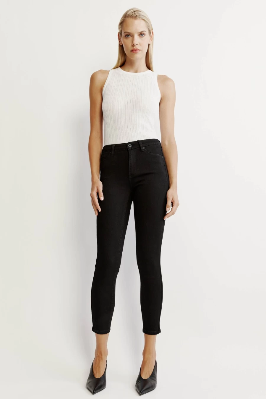 Bardot Women's Bella Mid Rise Black Jeans