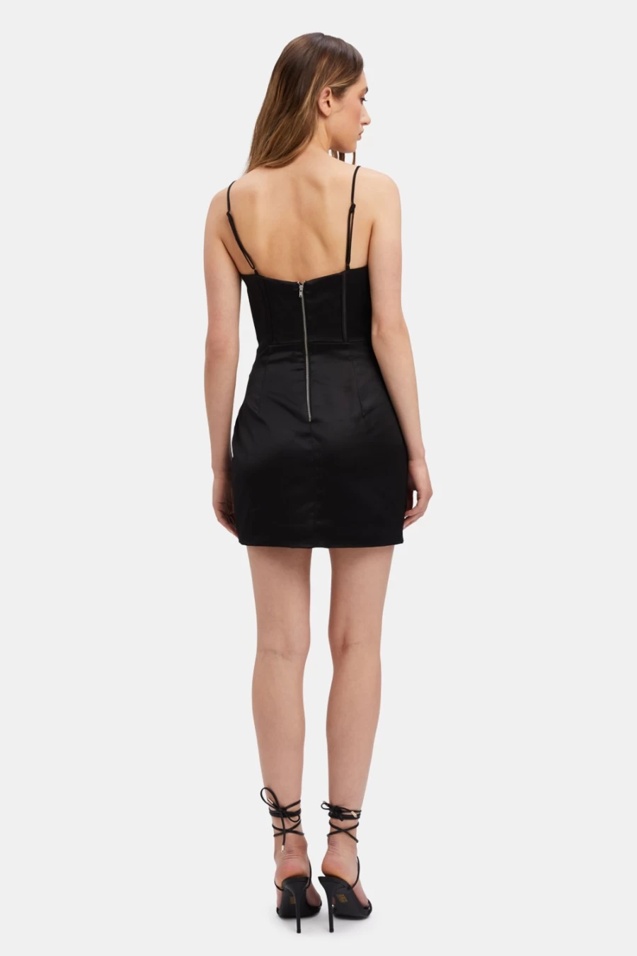 Bardot Women's Black Luminary Corset Dress - Elegant Corset Gown for Evening Wear
