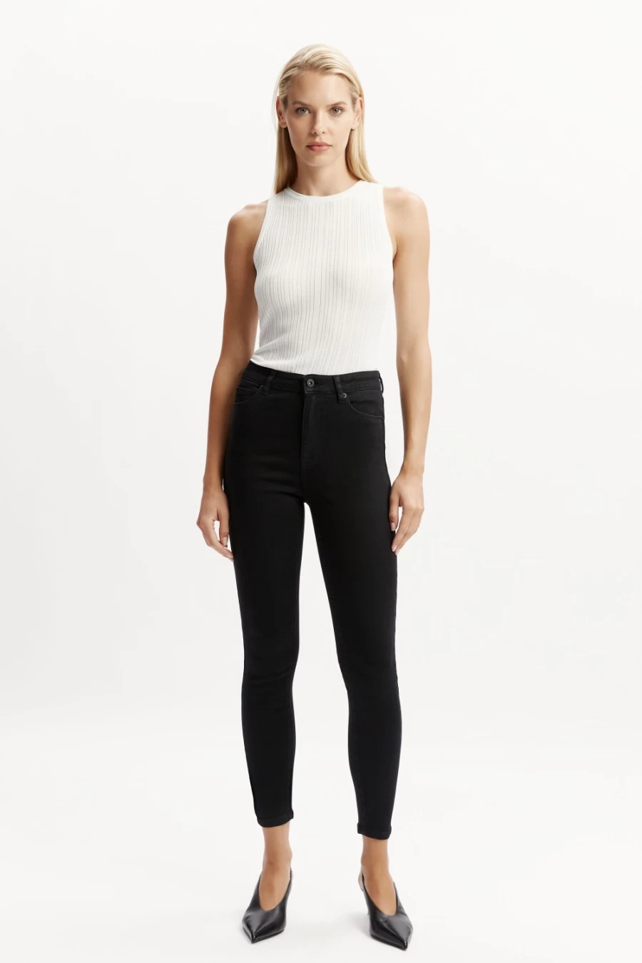 Bardot Women's Khloe High Rise Black Jeans
