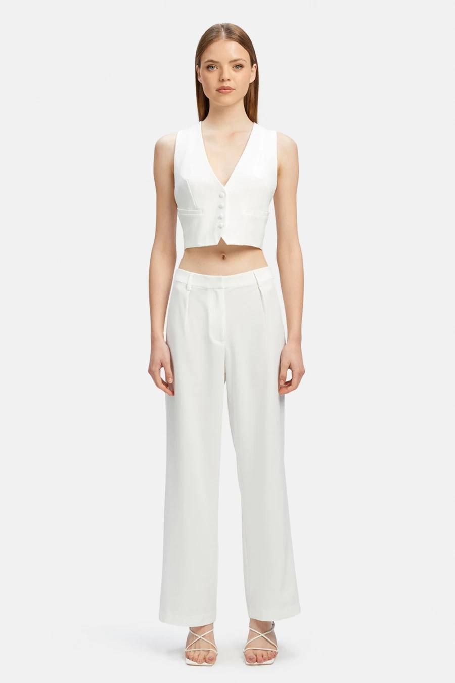 Bardot Women's Callista Ivory Vest - Elegant Sleeveless Top for Women