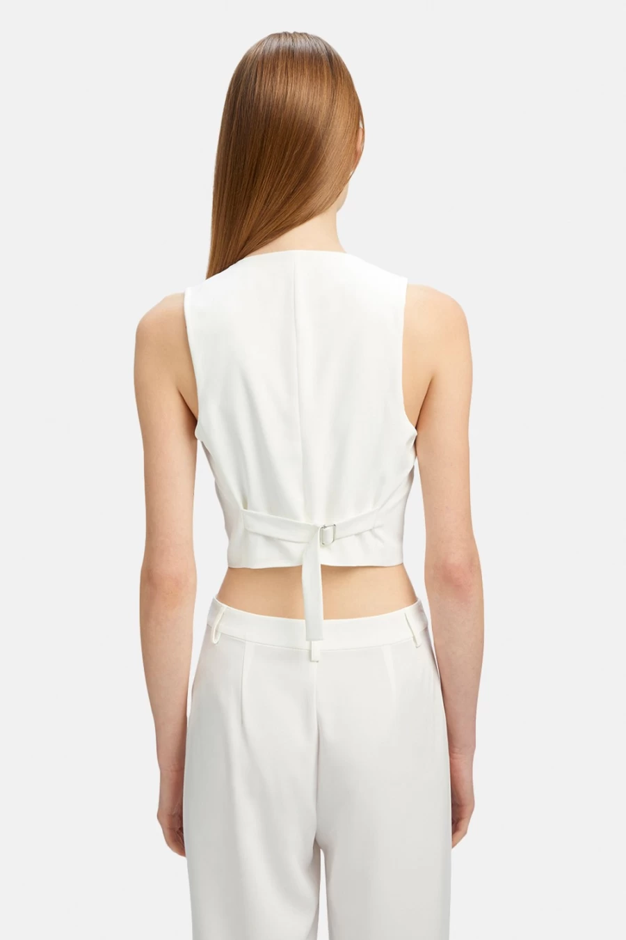 Bardot Women's Callista Ivory Vest - Elegant Sleeveless Top for Women