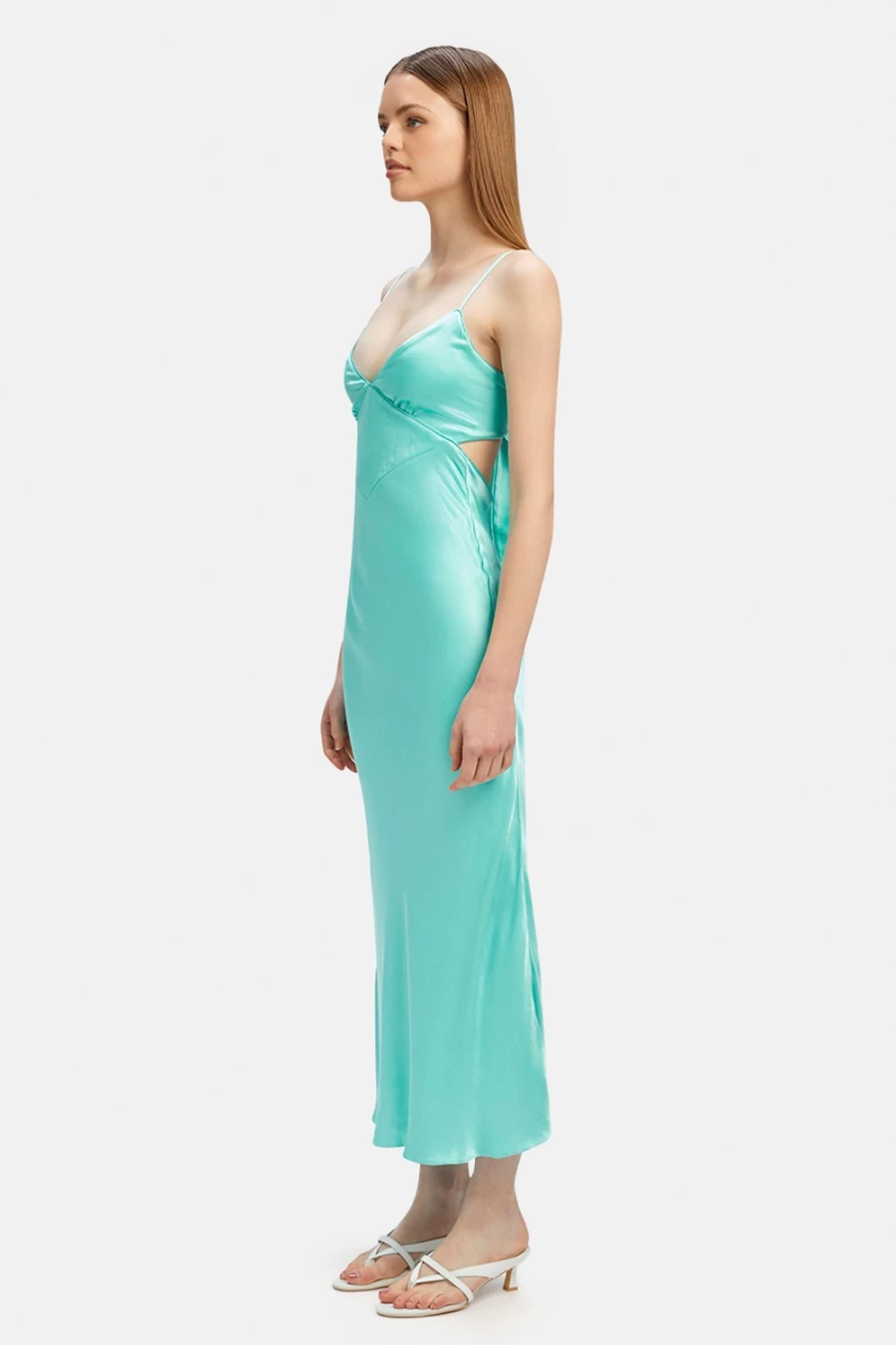 Bardot Women's Aqua Malinda Slip Dress - Elegant Sleeveless Nightgown