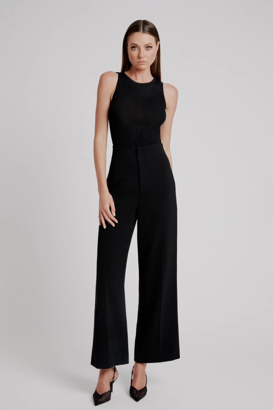 Bardot Women's Anna High Waist Black Pants