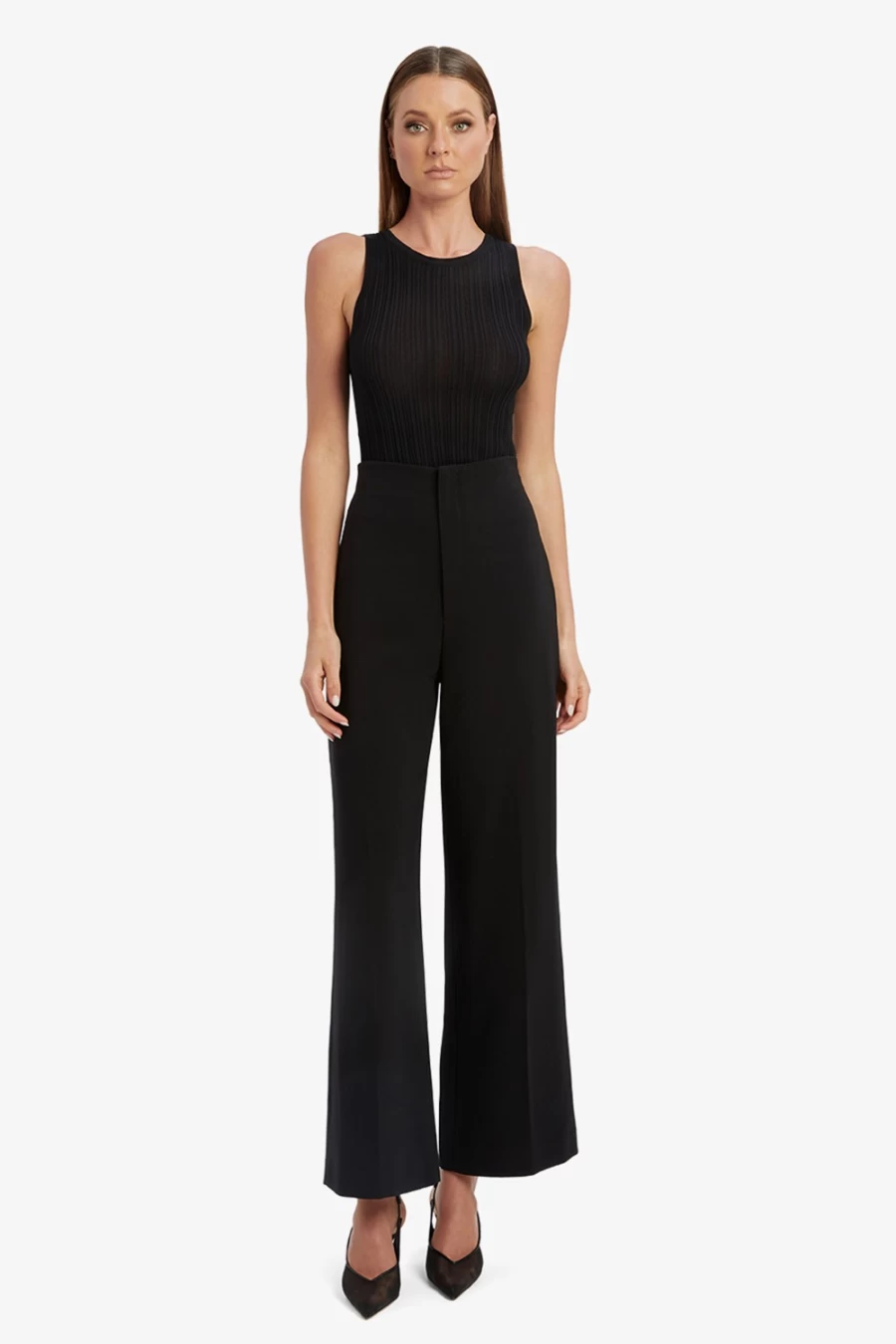 Bardot Women's Anna High Waist Black Pants