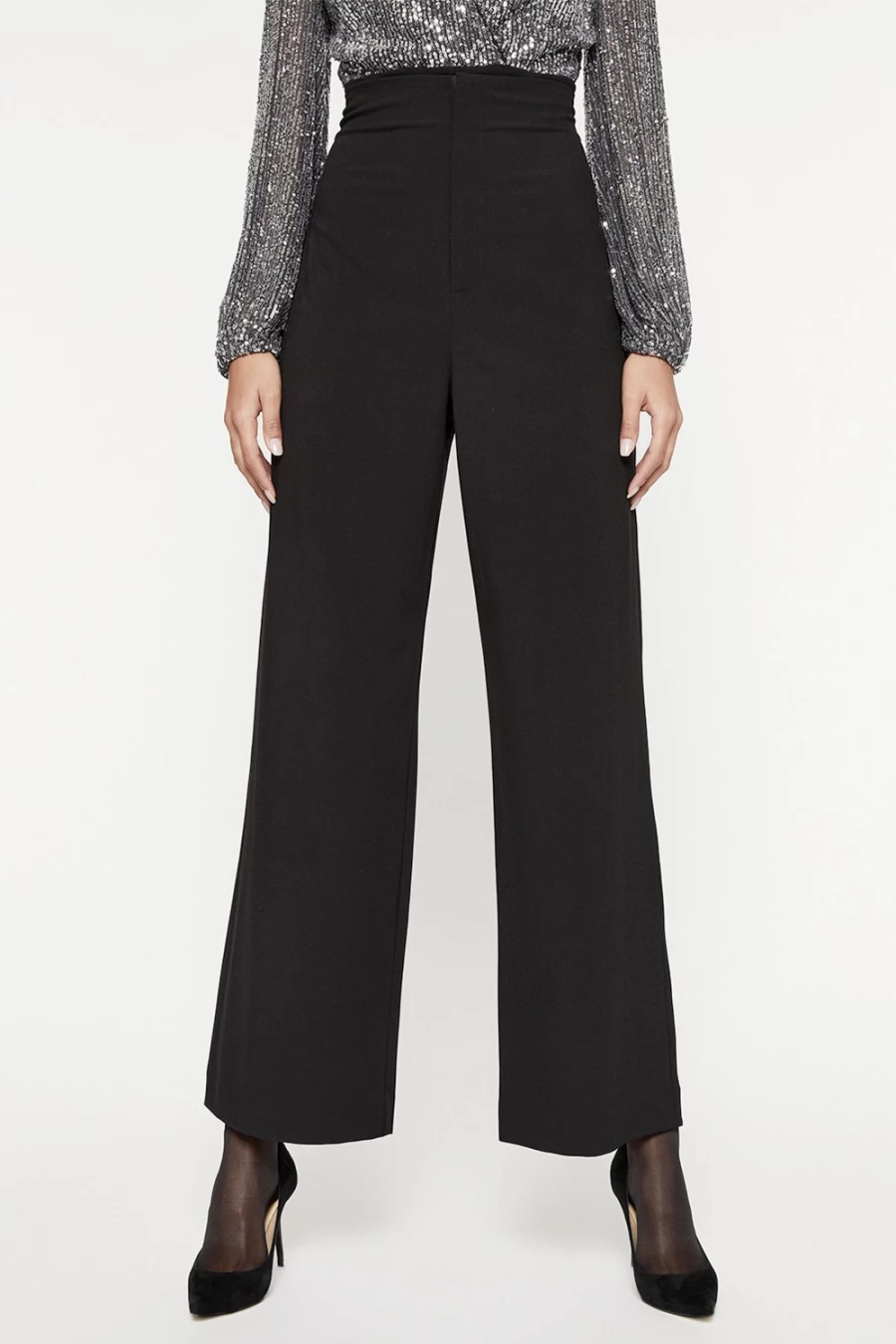 Bardot Women's Anna High Waist Black Pants