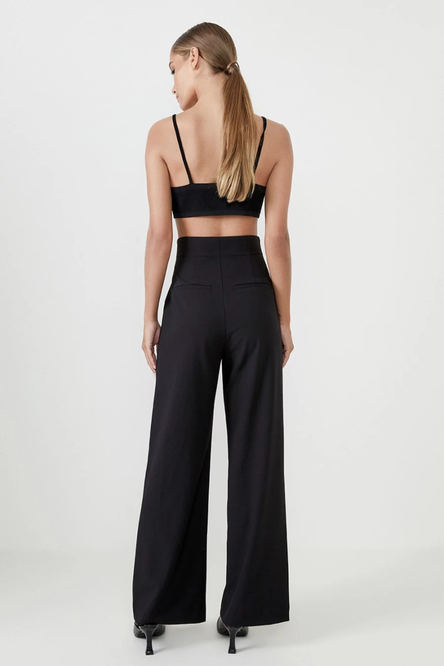 Bardot Women's Anna High Waist Black Pants