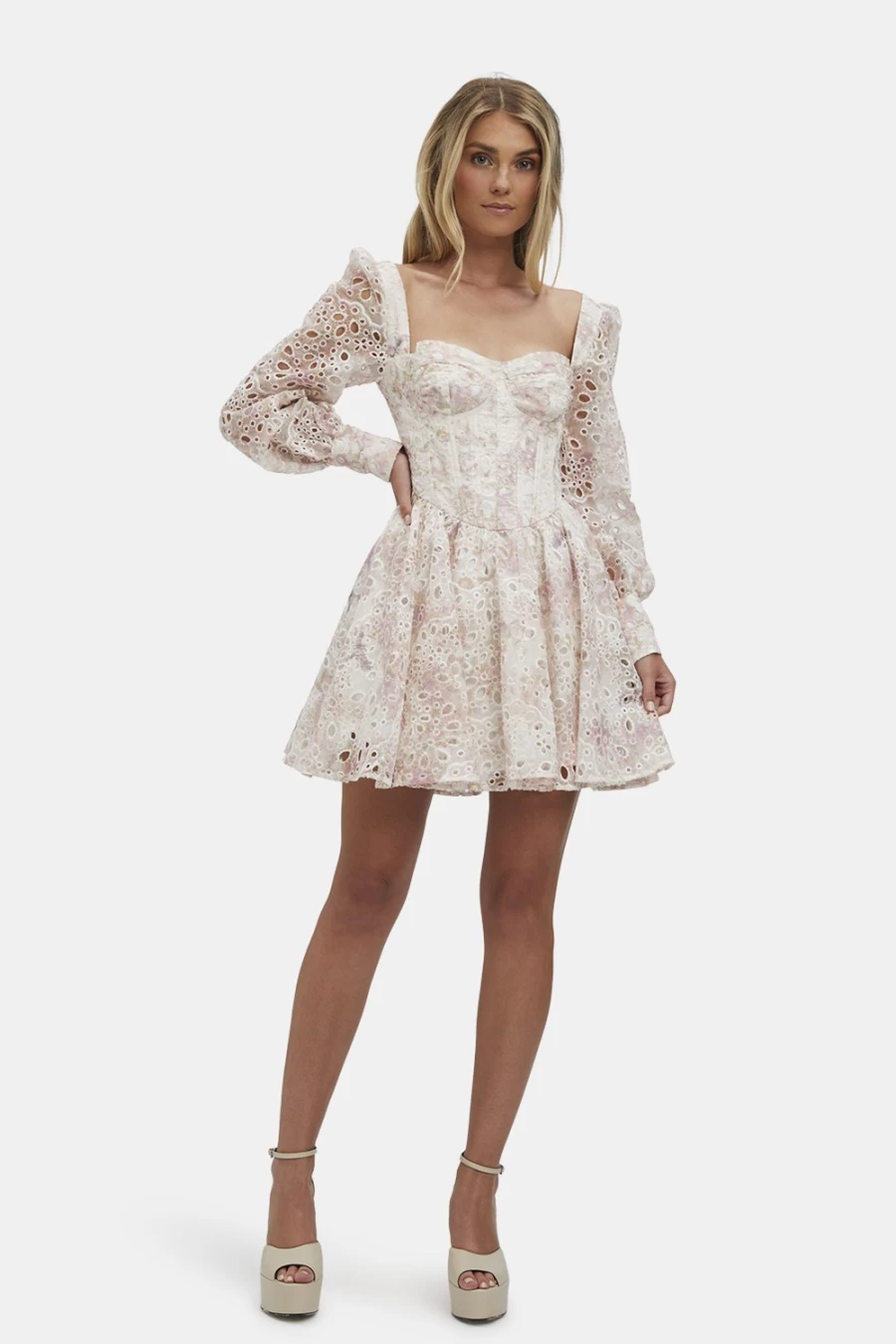 Bardot Women's Lila Flounce Dress in Autumn Floral - Elegant Ruffled Midi Dress