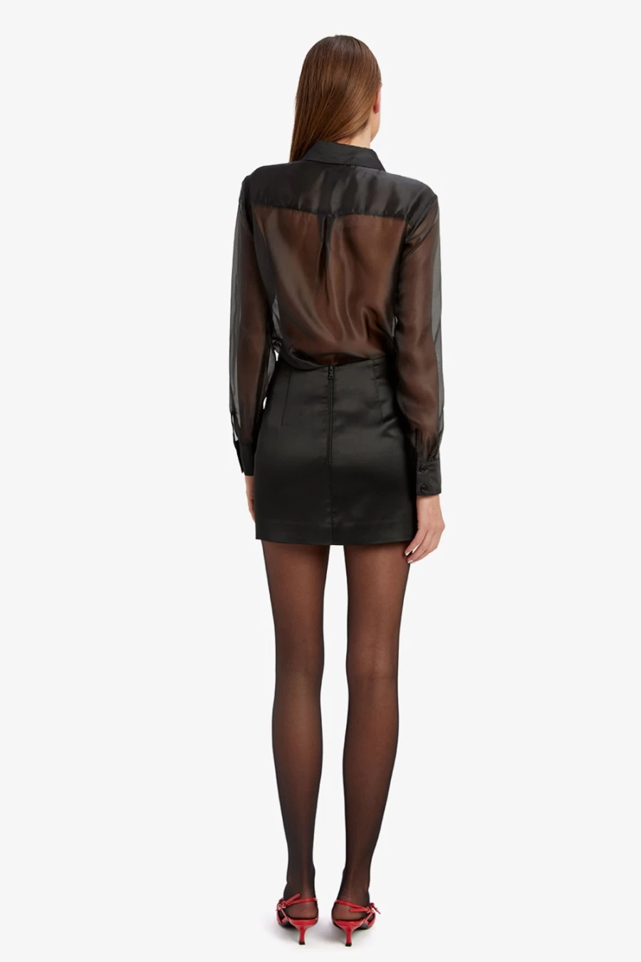 Bardot Women's Black Satin Mini Skirt - Mya Style