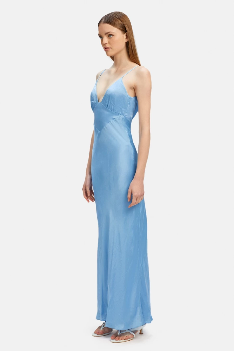 Bardot Women's Blue Bird Wintour Midi Slip Dress
