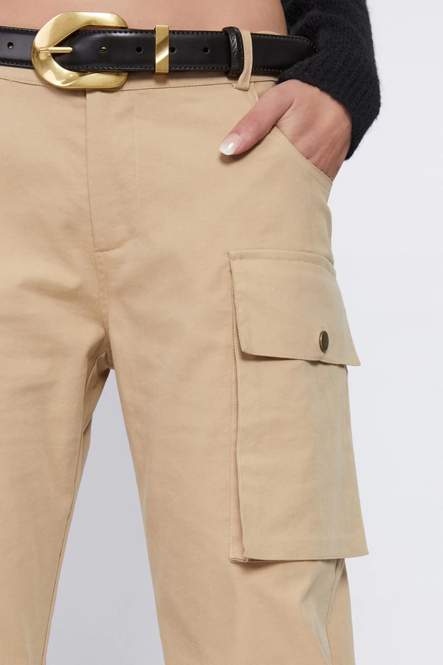 Bardot Women's Charlie Cargo Pants in Tan - Stylish & Functional Cargo Trousers