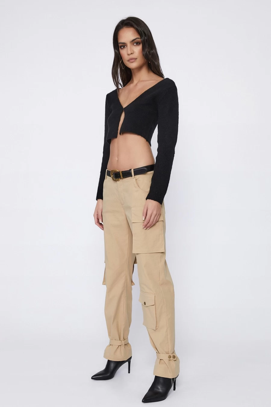 Bardot Women's Charlie Cargo Pants in Tan - Stylish & Functional Cargo Trousers