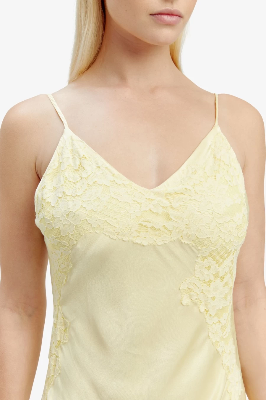 Bardot Women's Avoco Lace Detail Midi Dress in Canary Yellow