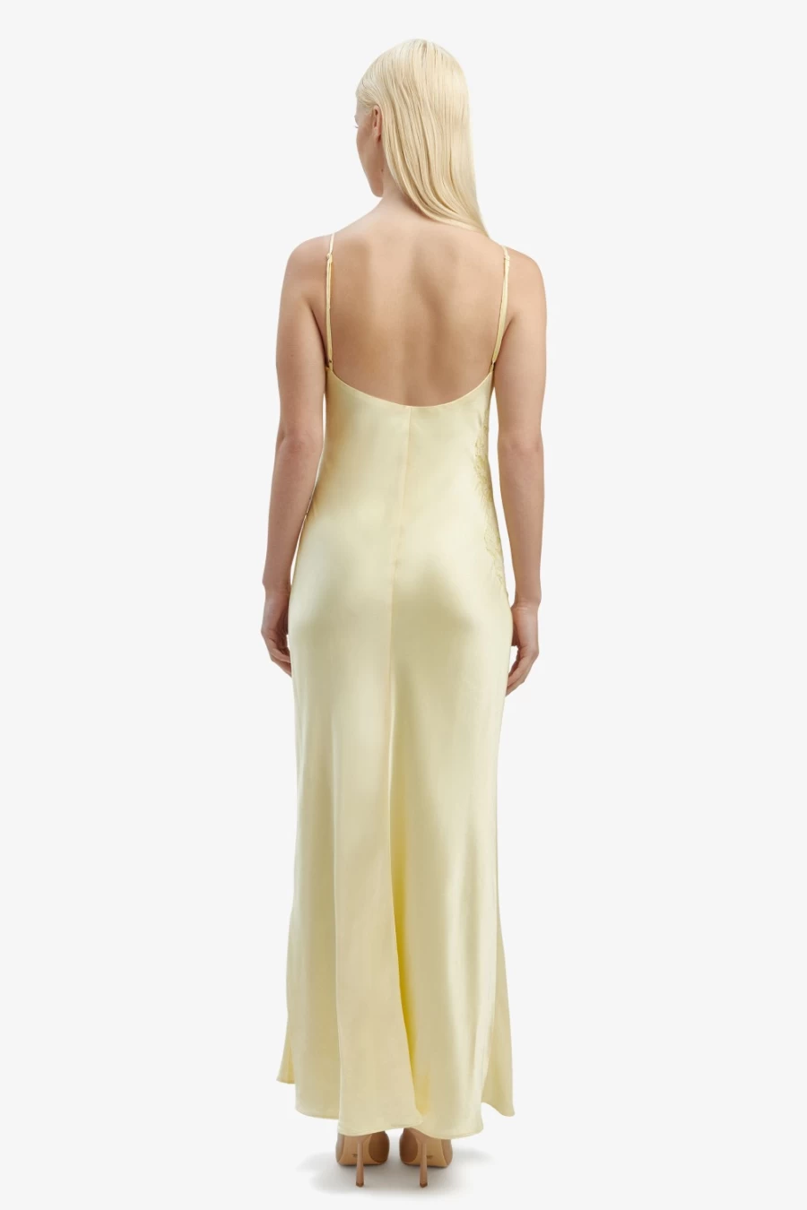 Bardot Women's Avoco Lace Detail Midi Dress in Canary Yellow