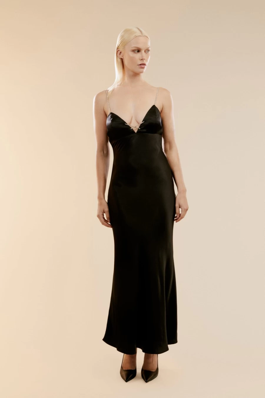 Bardot Women's Black Lili Midi Dress - Elegant Knee-Length Style