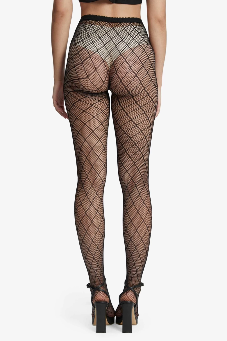 Bardot Women's Black Diamond Fishnet Tights - Stylish & Elegant Net Hosiery