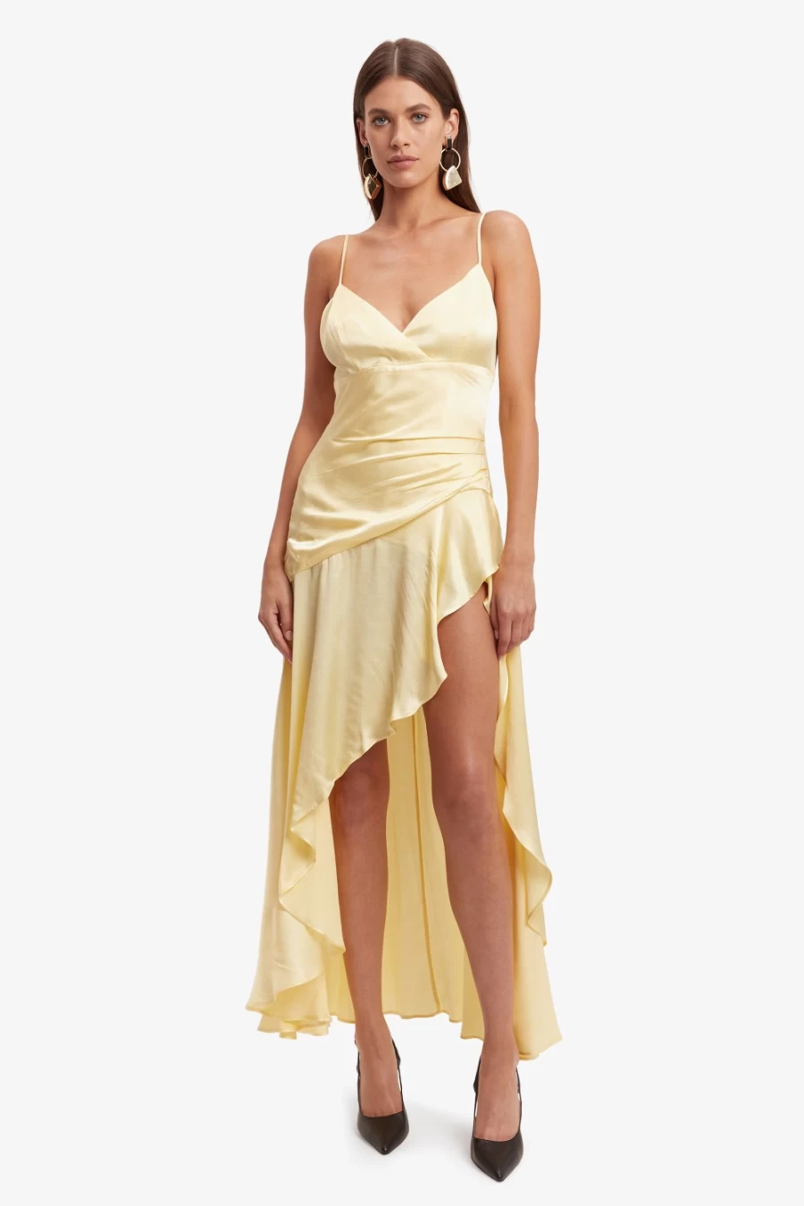 Bardot Women's Sorella Midi Dress in Canary Yellow