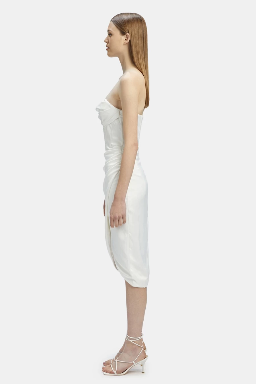 Bardot Women's Jamila Corset Dress in Orchid White - Elegant Bodycon Style