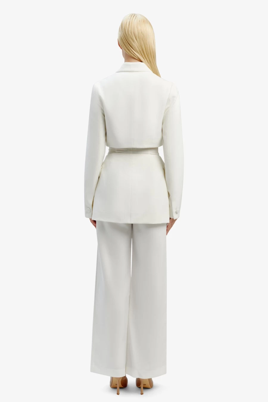 Bardot Women's Ivory Cassian Cut Out Blazer - Stylish Tailored Jacket for Women