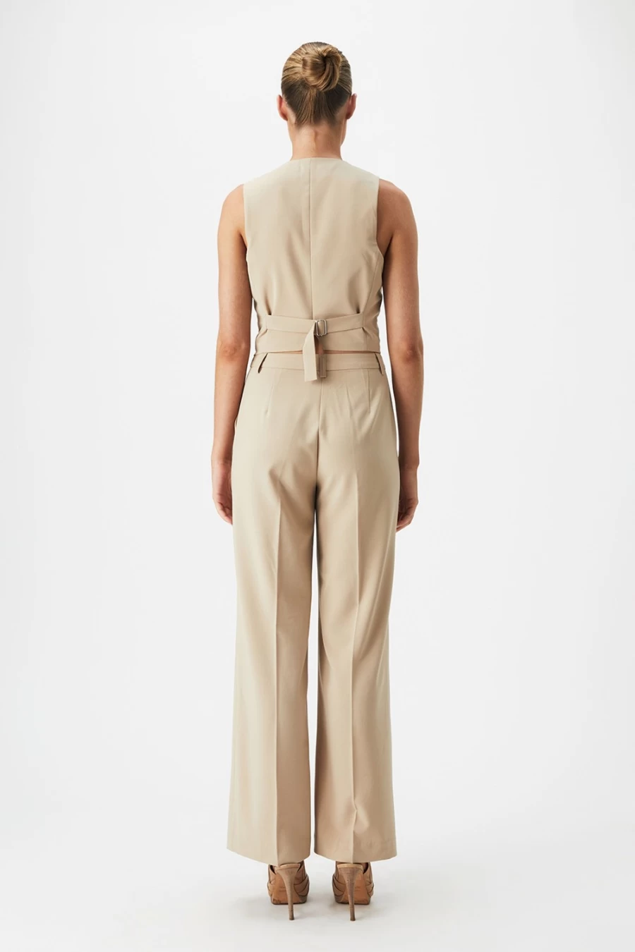 Bardot Women's Beige Callista Vest - Elegant Sleeveless Layering Piece