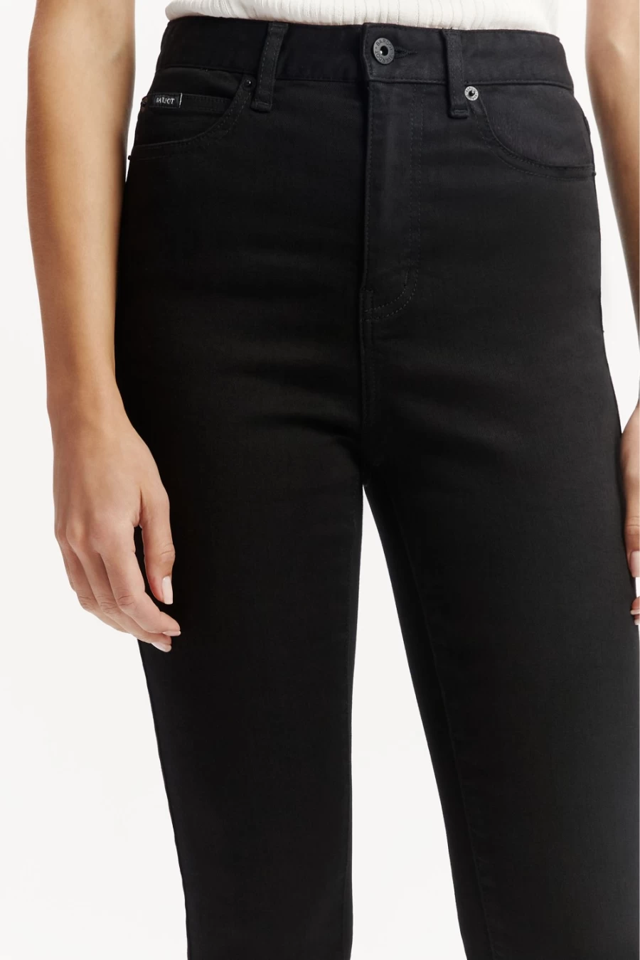 Bardot Women's Khloe High Rise Crop Jeans in Black