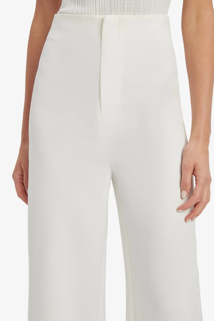 Bardot Women's High Waist Orchid White Anna Pants