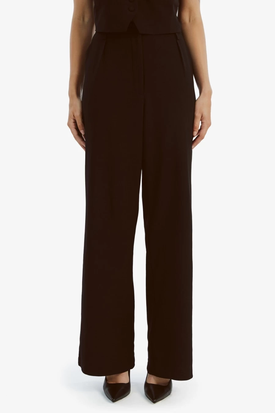 Bardot Women's Callista Black Pant In In High-Waisted Trousers
