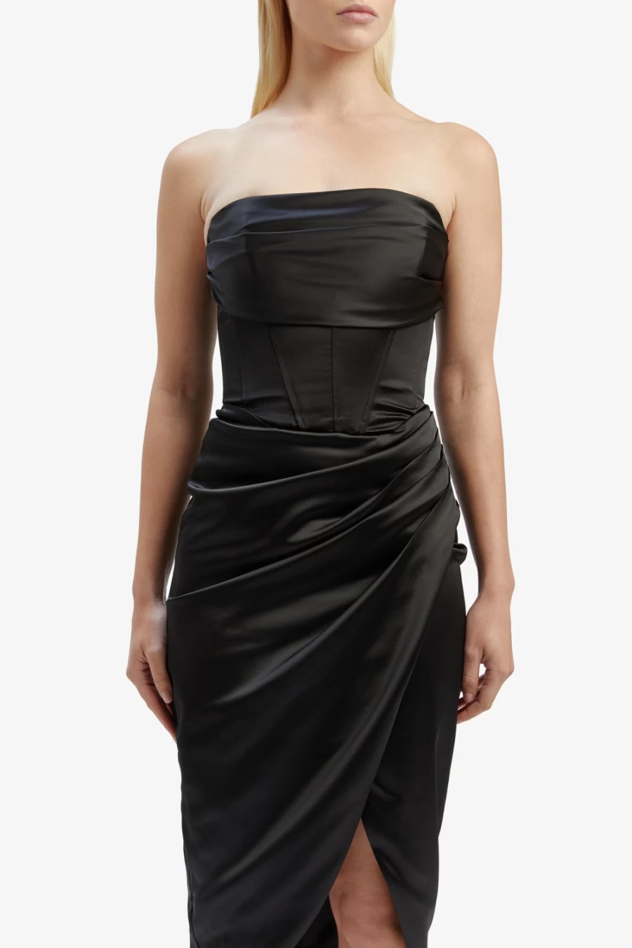 Bardot Women's Black Jamila Corset Dress - Elegant Bodycon Style