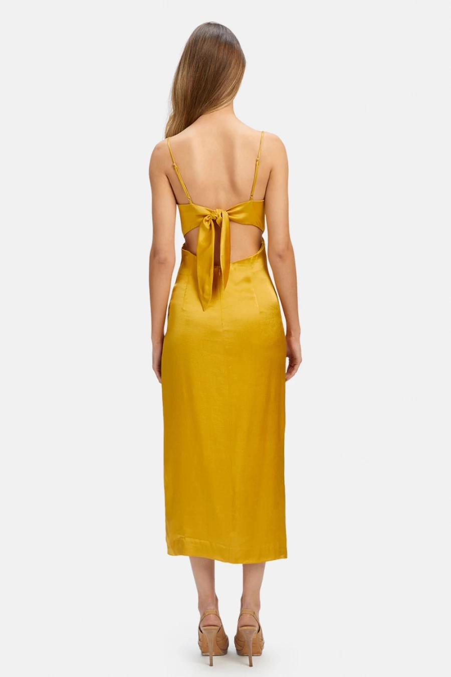 Bardot Women's Sunset SEKA Midi Dress - Flowy Summer Sunset Print Dress