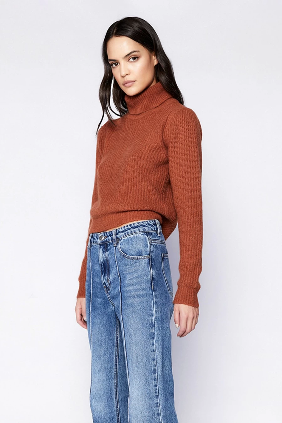 Bardot Women's Ivory Mata Knit Sweater - Soft Chunky Knit Pullover for Women