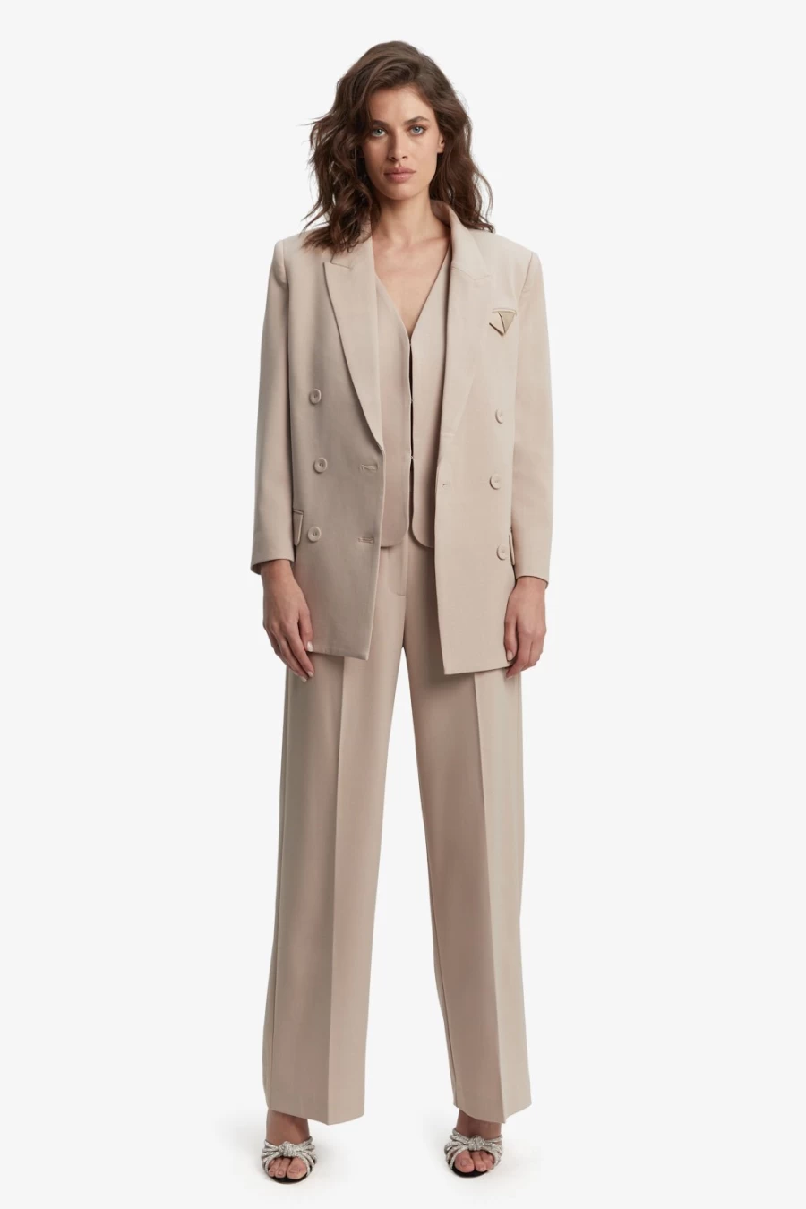 Bardot Women's Sloane Classic Sandstone Blazer