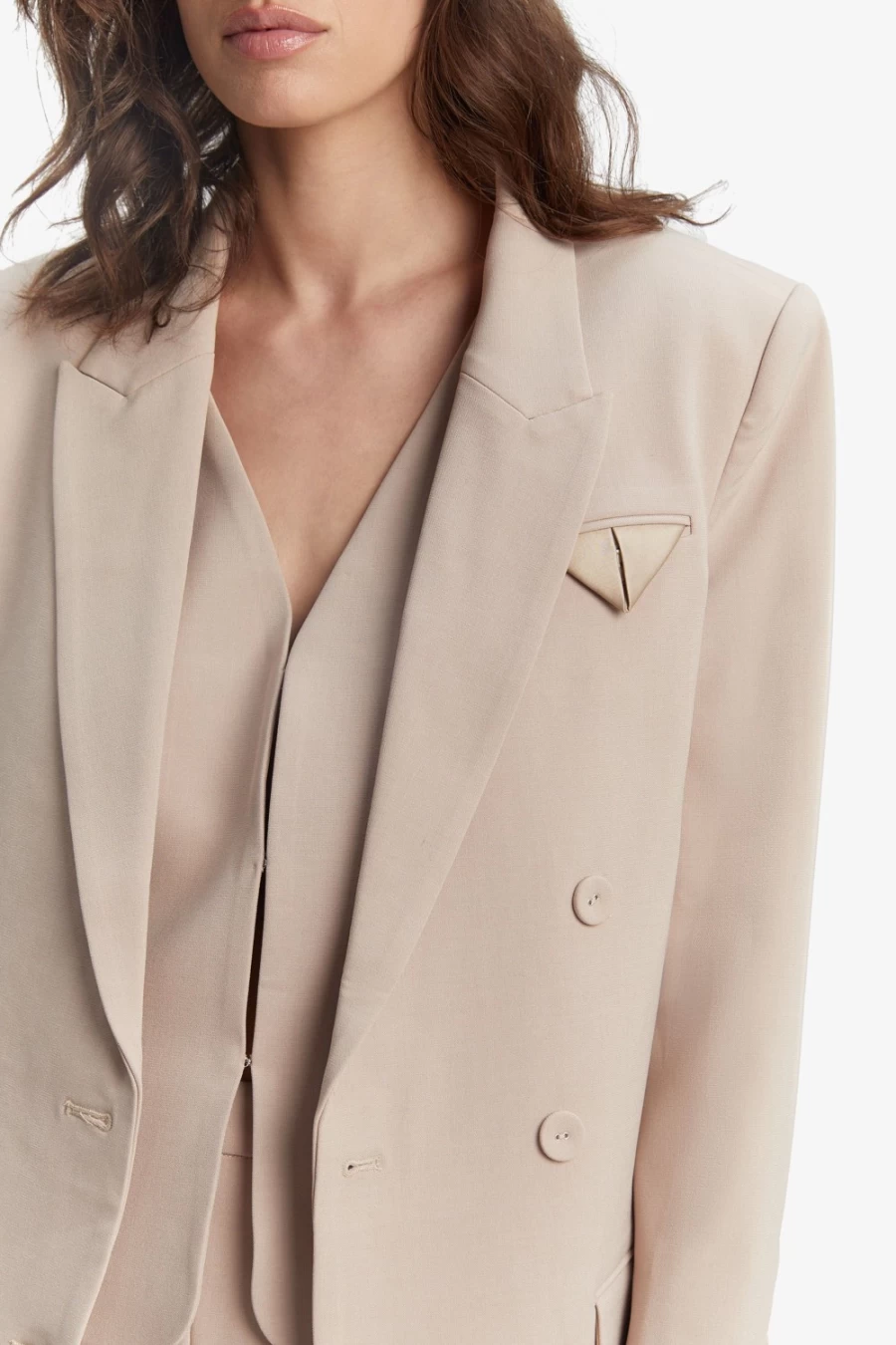 Bardot Women's Sloane Classic Sandstone Blazer