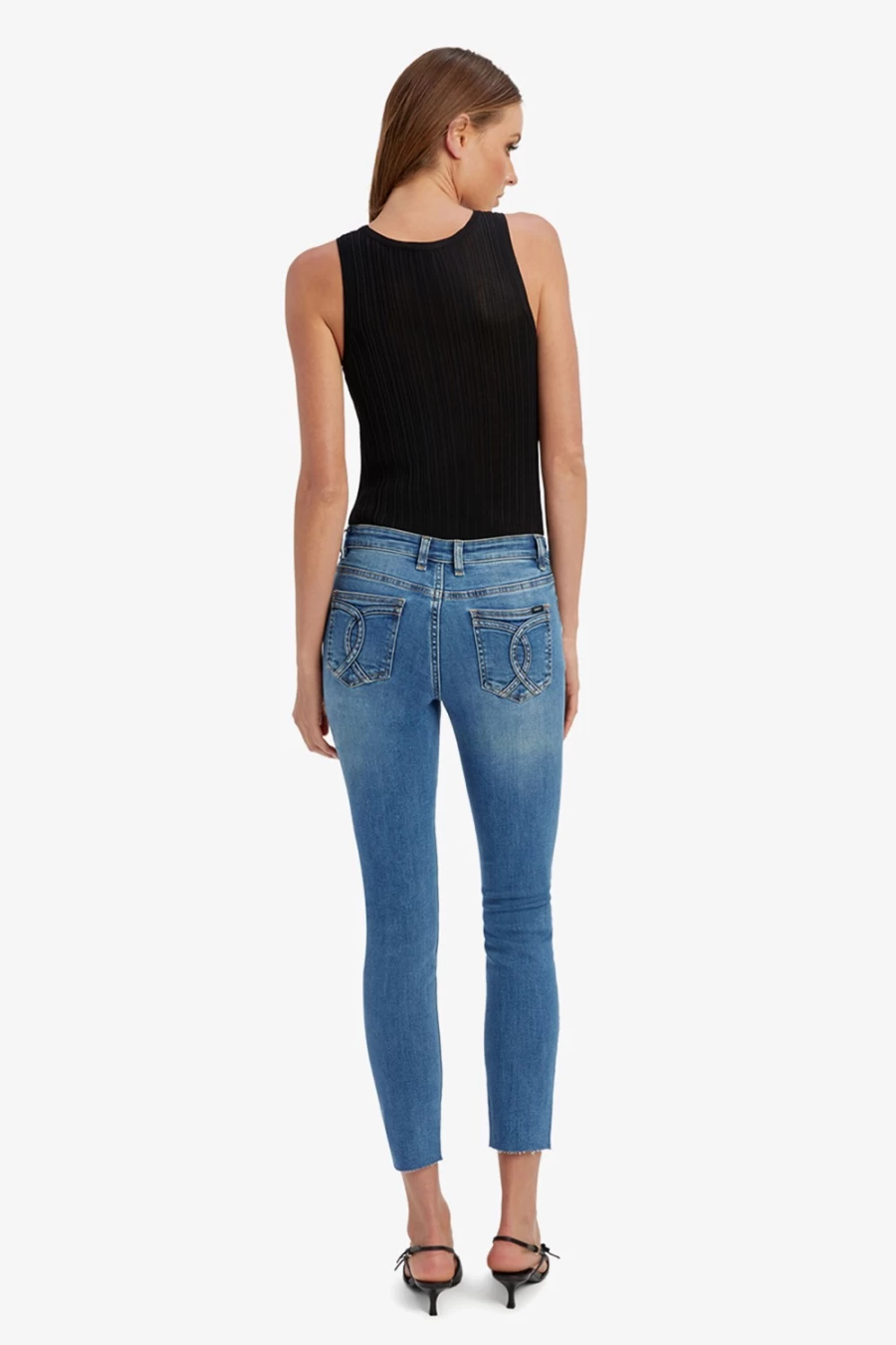 Bardot Women's Dark Vintage Hipster Jeans - Kate Trashed Denim