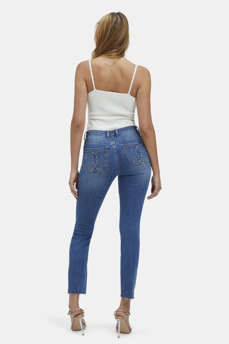 Bardot Women's Dark Vintage Hipster Jeans - Kate Trashed Denim