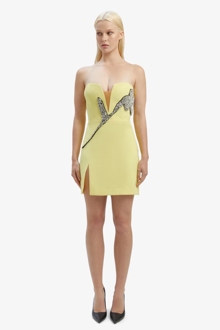 Bardot Women's Limoncello Ambiance Mini Dress - Elegant Summer Dress