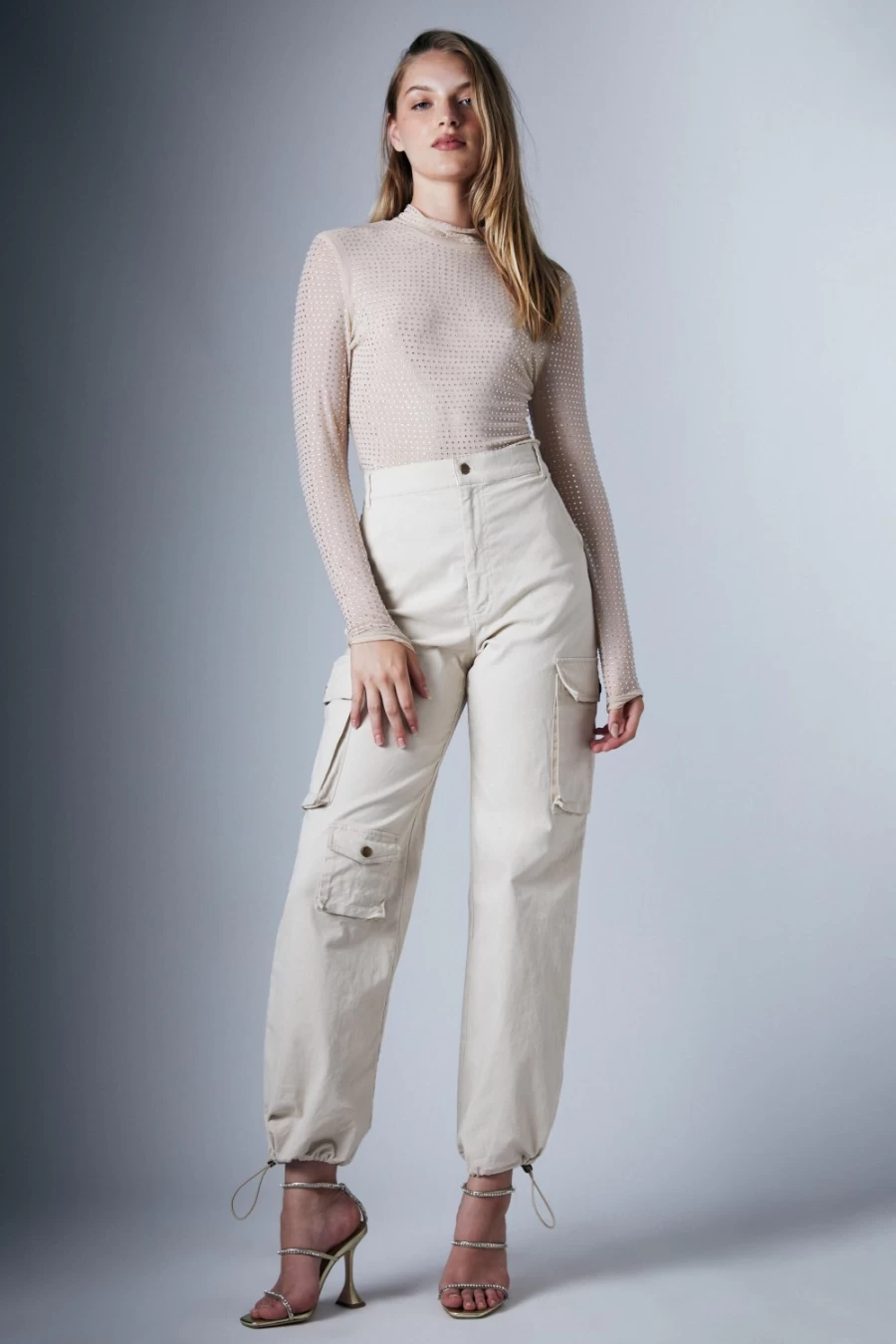 Bardot Women's Tan Cargo Pants - Becca Style Comfort Fit