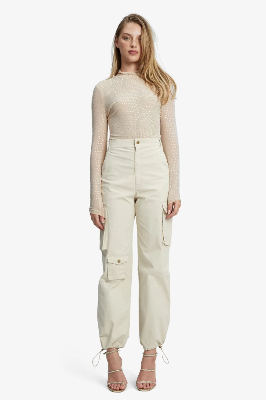 Bardot Women's Tan Cargo Pants - Becca Style Comfort Fit