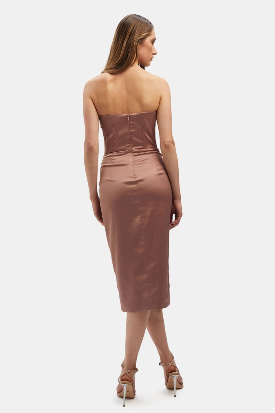 Bardot Women's Latte Jamila Corset Dress - Elegant Bodycon Style