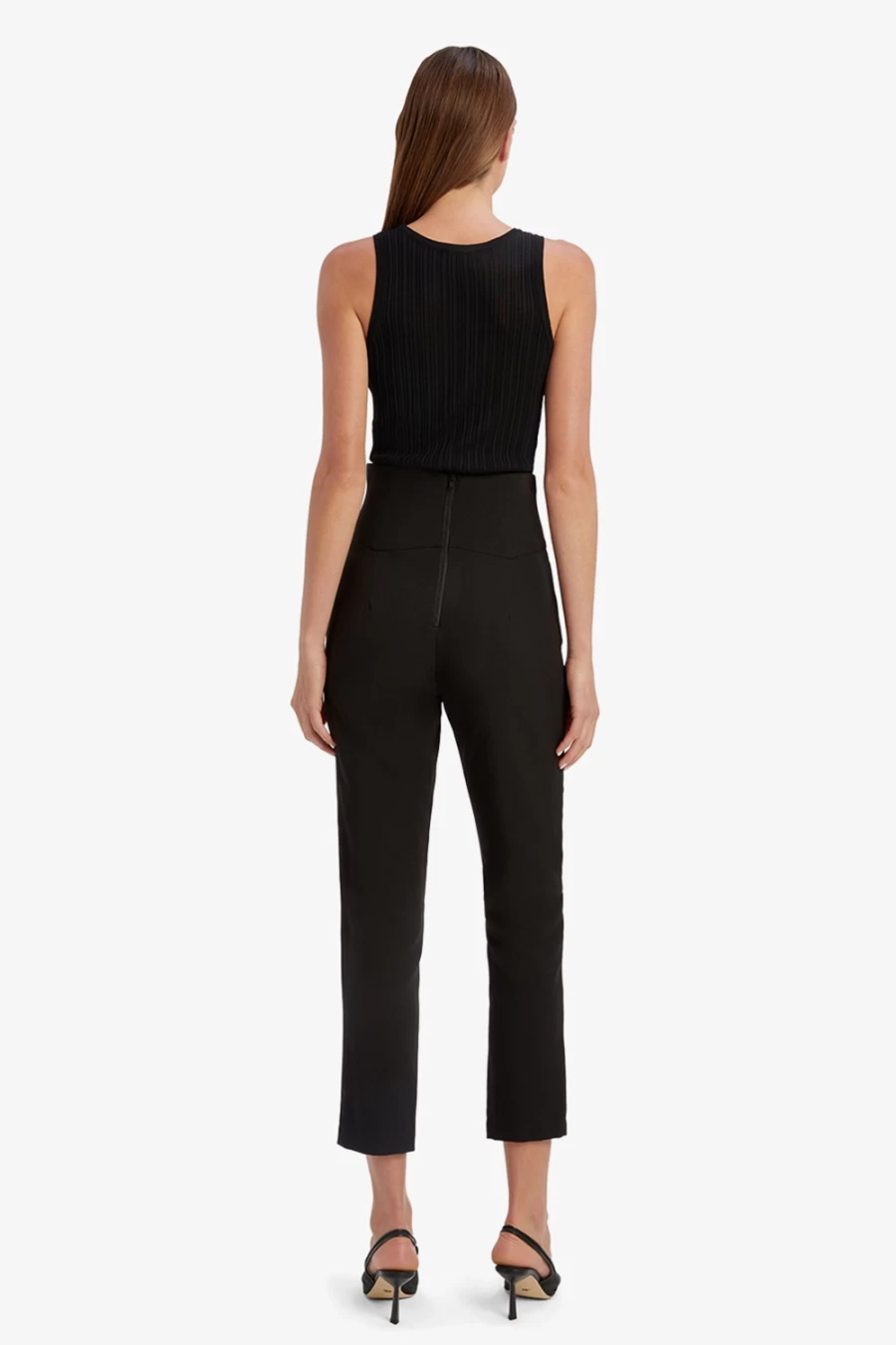 Bardot Women's Black Corset Pants - High Waist Tummy Control Stretch Fit