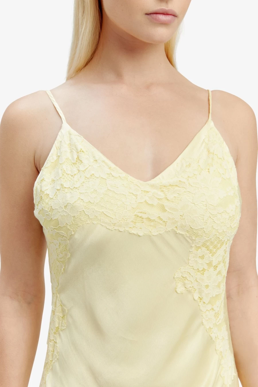 Bardot Women's Avoco Lace Detail Midi Dress in Canary Yellow