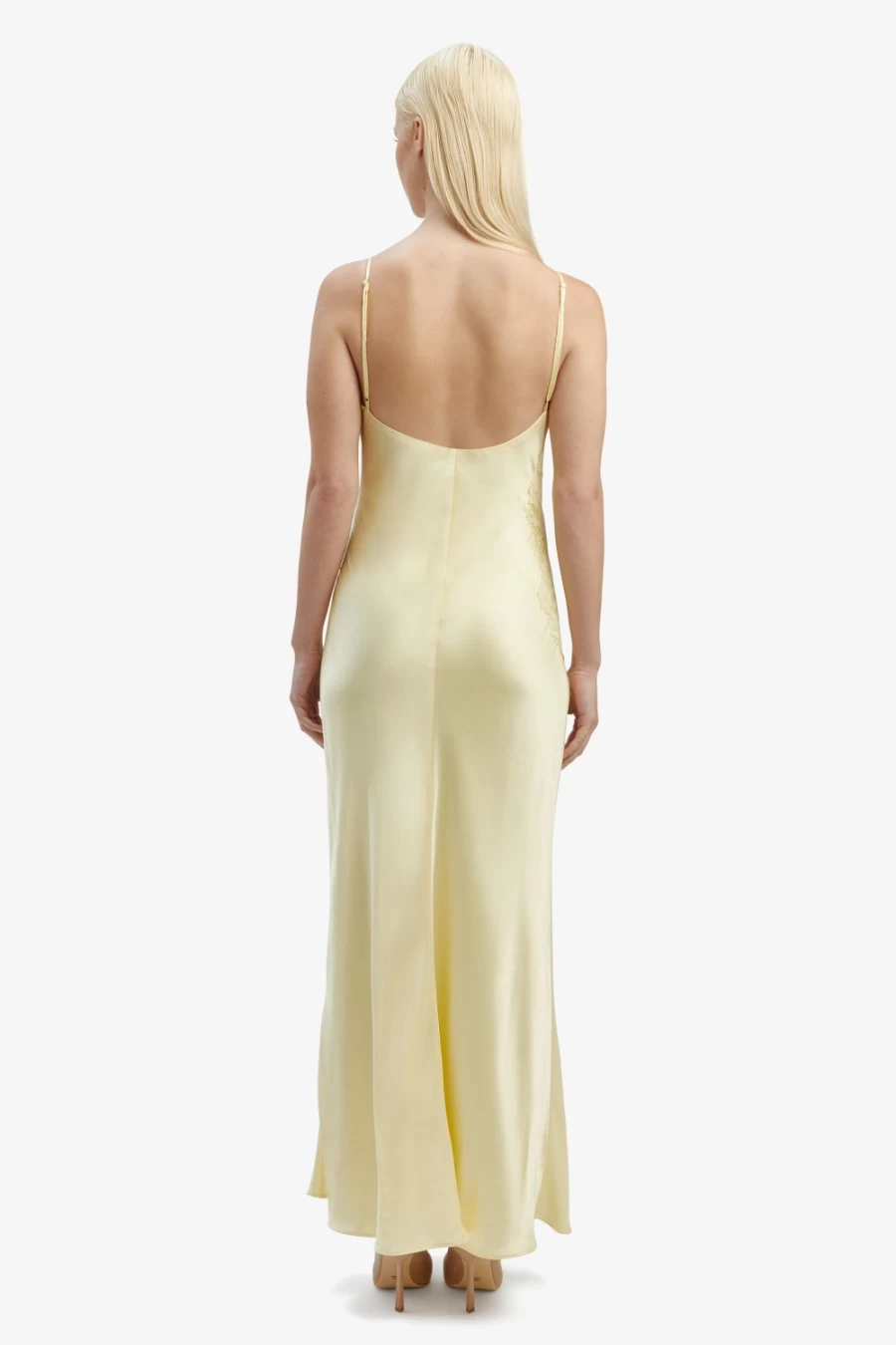 Bardot Women's Avoco Lace Detail Midi Dress in Canary Yellow