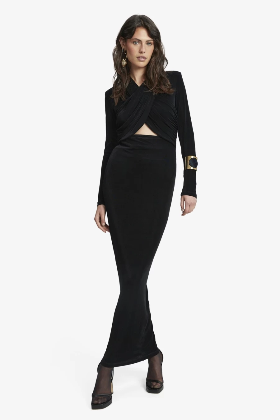 Bardot Women's Black Reno Slinky Knit Dress - Elegant Stretch Fit Party Wear