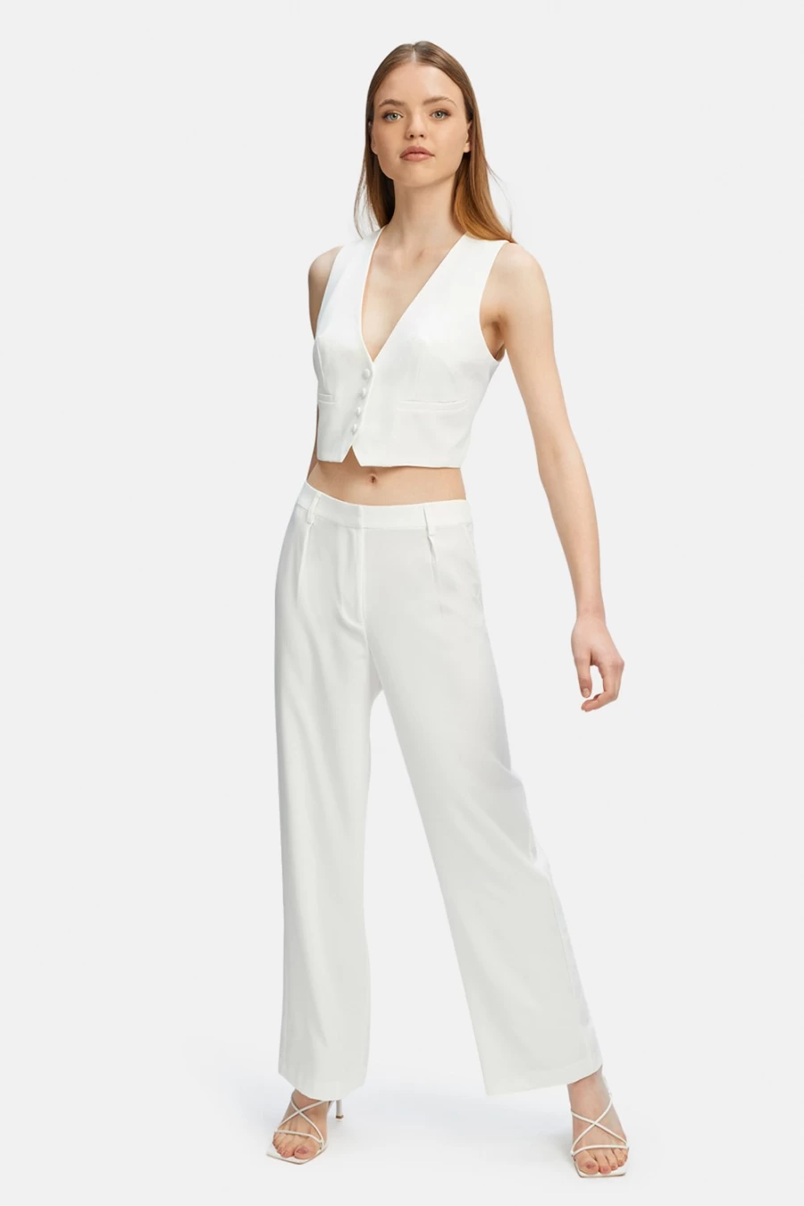 Bardot Women's Callista Pant In Ivory - Elegant High-Waisted Trousers for Women