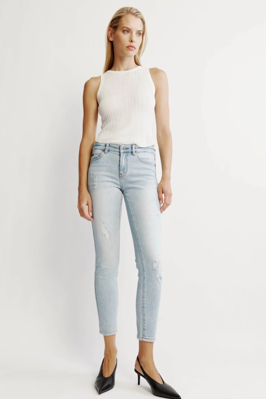 Bardot Women's Mid Blue Kate In Denim Jeans