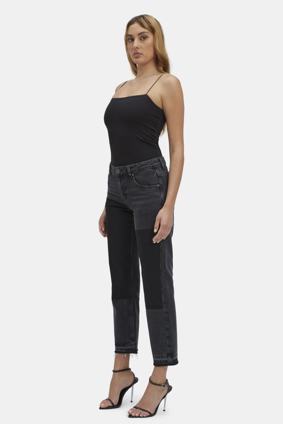 Bardot Women's Black Marlowe Patch Denim Jeans